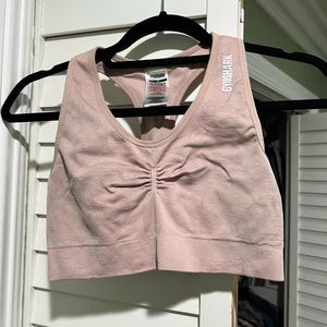 Pink camo gymshark sports bra